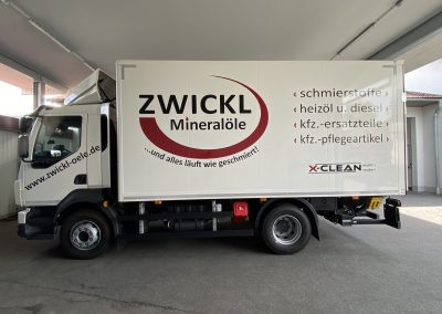 Zwickl Öle LKW Kfz-Beschriftung Fahrerseite